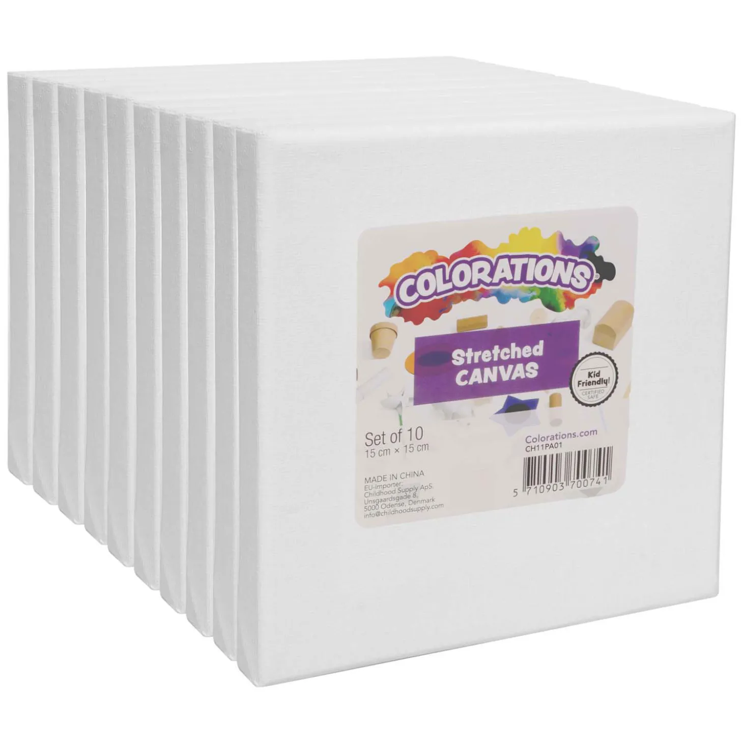 Colorations - Gespannen Canvas 10 x 10 cm, 10st.