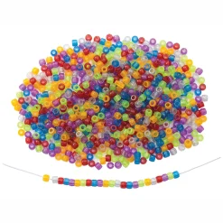 Colorations - Glitter Rijgkralen Kleur in Zak, 453 gram