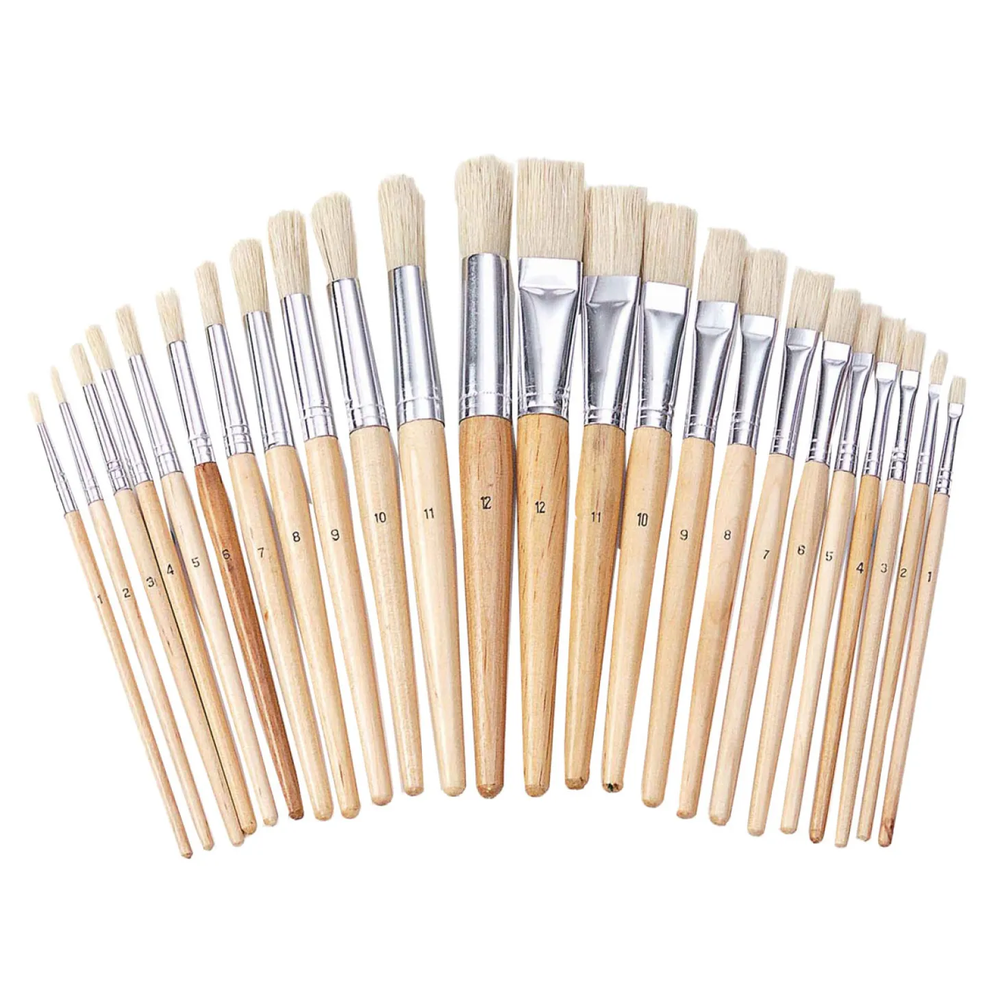 Colorations - Houten Kwasten, 24st.