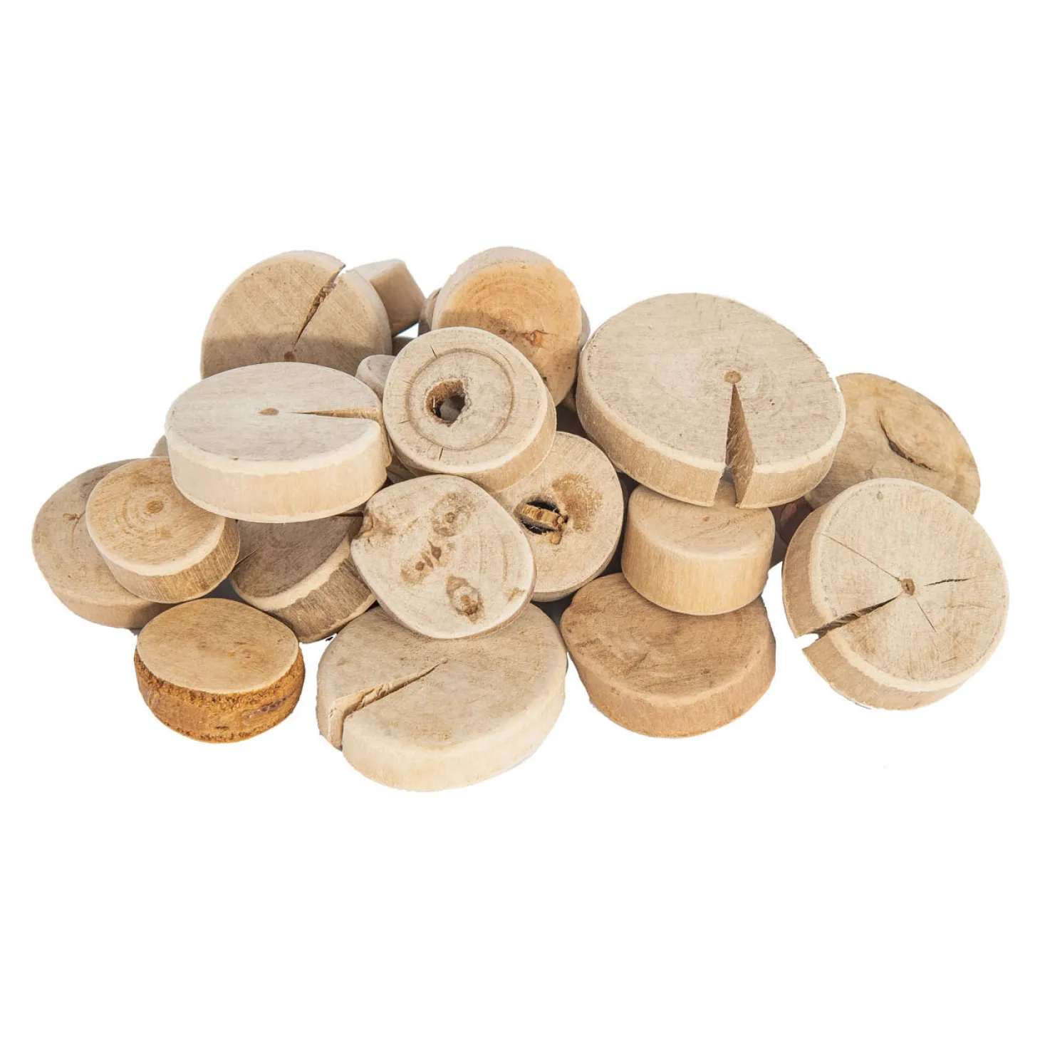 Colorations - Houtschijfjes Rond, 1kg