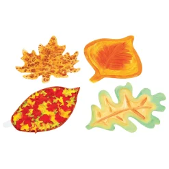 Colorations - Jumbo Knutsel Bladeren Karton, 24 stuks