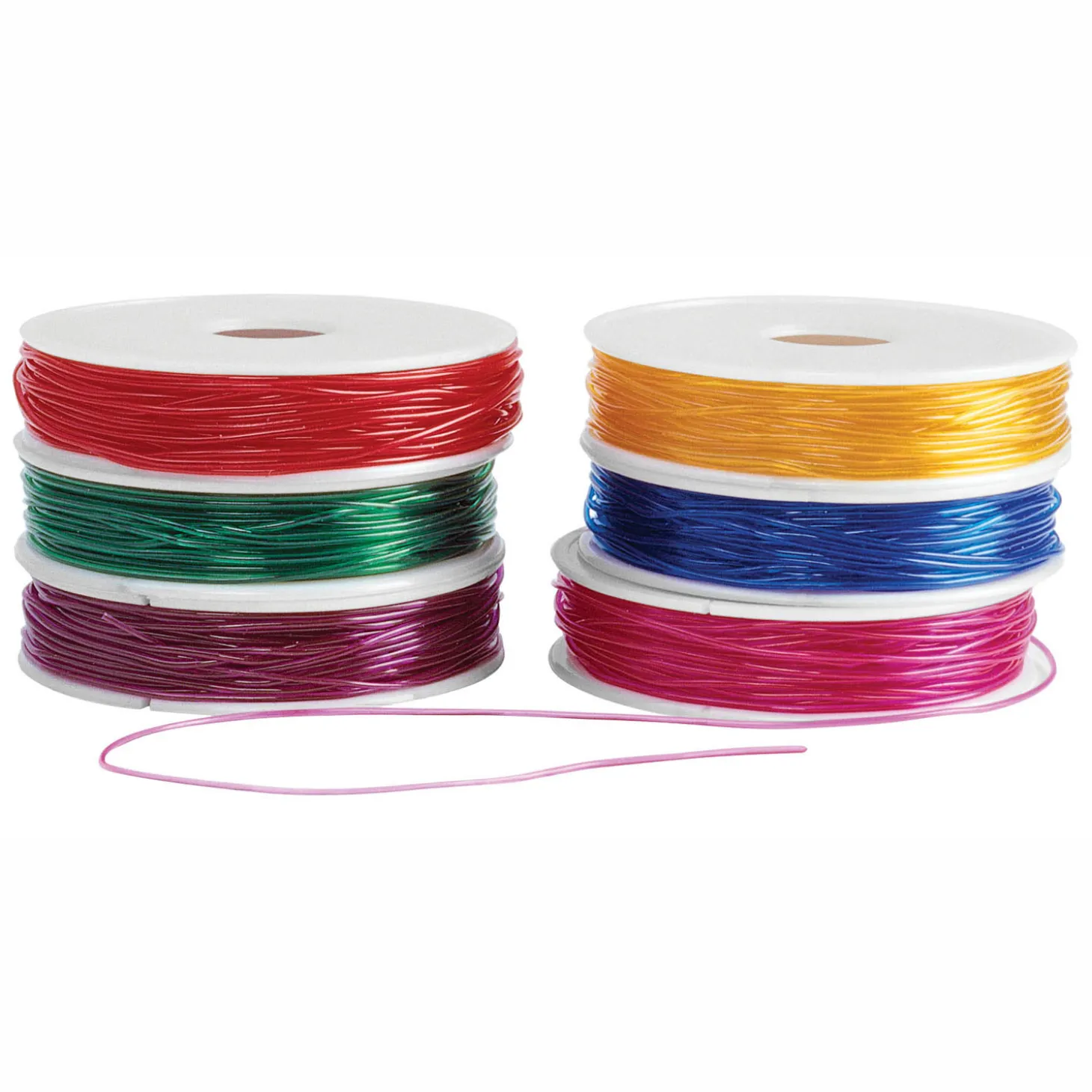 Colorations - Kralenkoord Stretchbaar Gekleurd 6 Spoelen, 55mtr.
