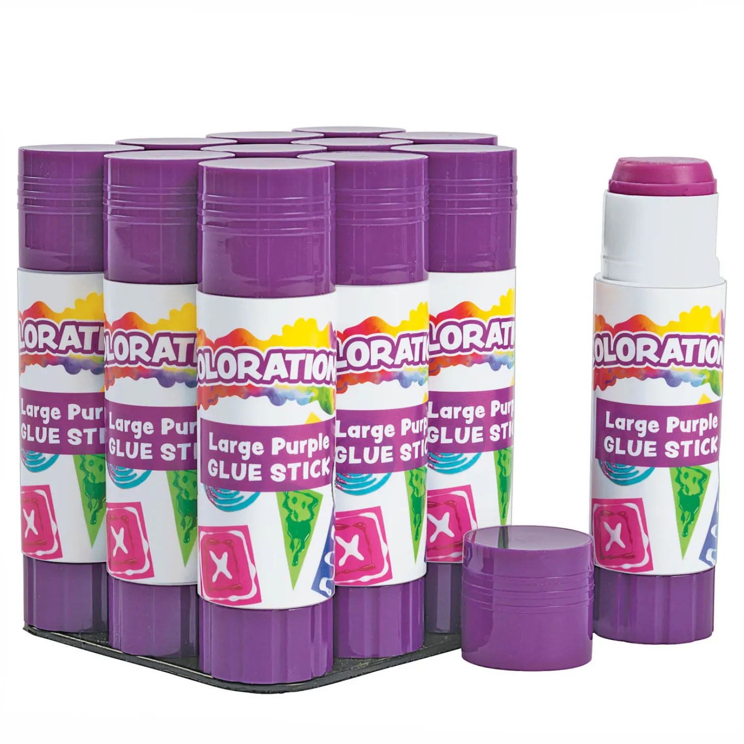 Colorations - Lijmstift 25 gram, Set van 12