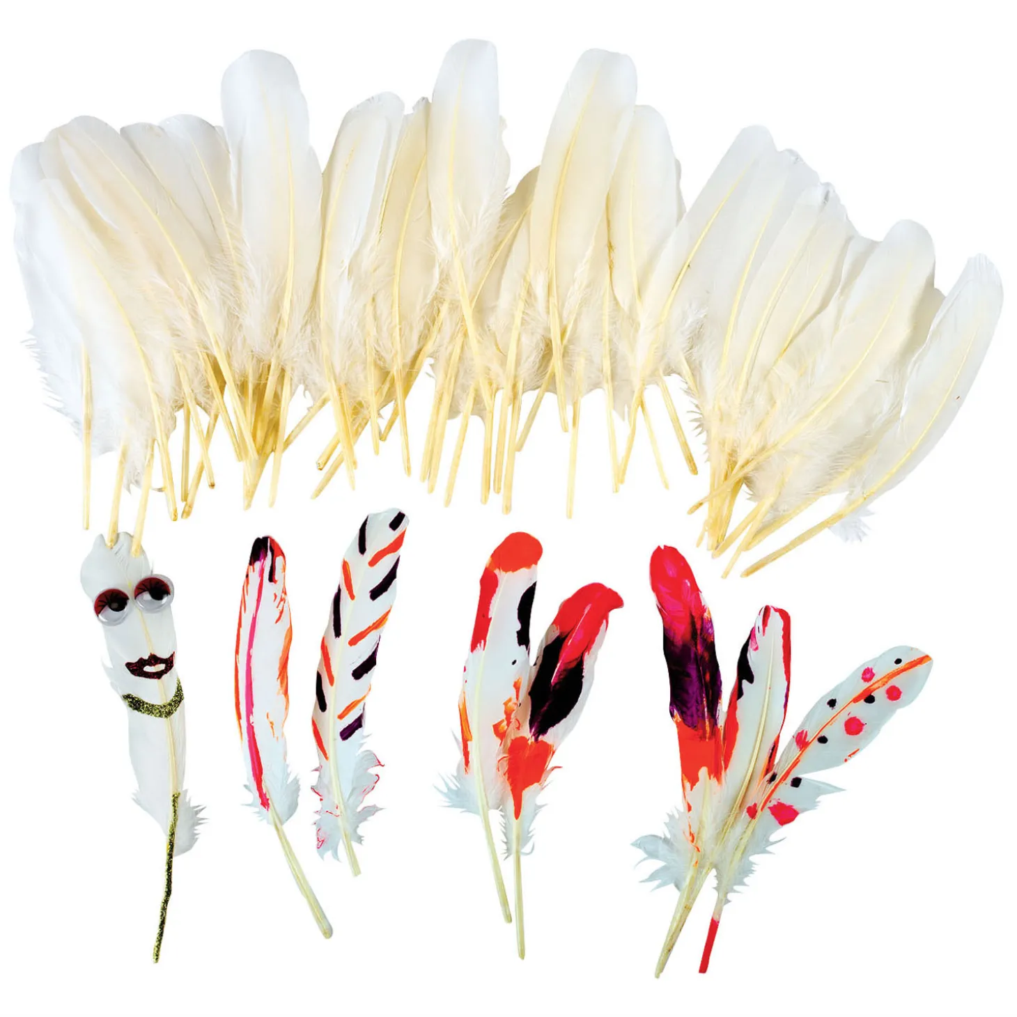 Colorations - Natuurlijke Witte Veren, 48st.