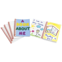 Colorations - Notitieboek Blanco met Witte Kaft, Set van 24