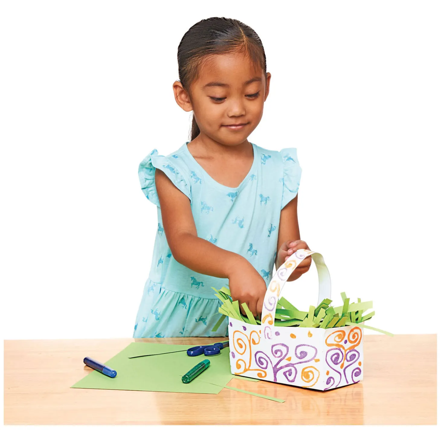 Colorations - Opvouwbare Papieren Manden, Set van 20