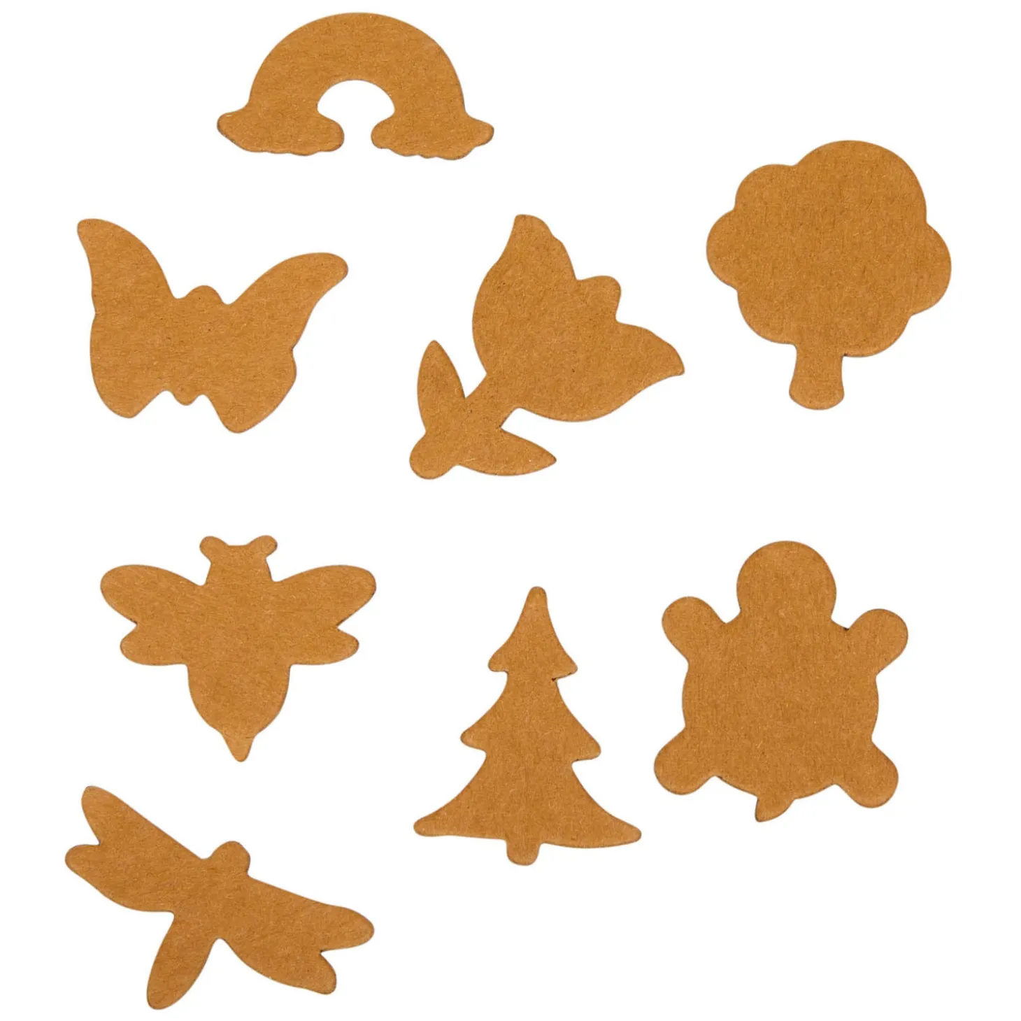 Colorations - Papieren Plakvormen Natuurlijke Tinten, 250st.