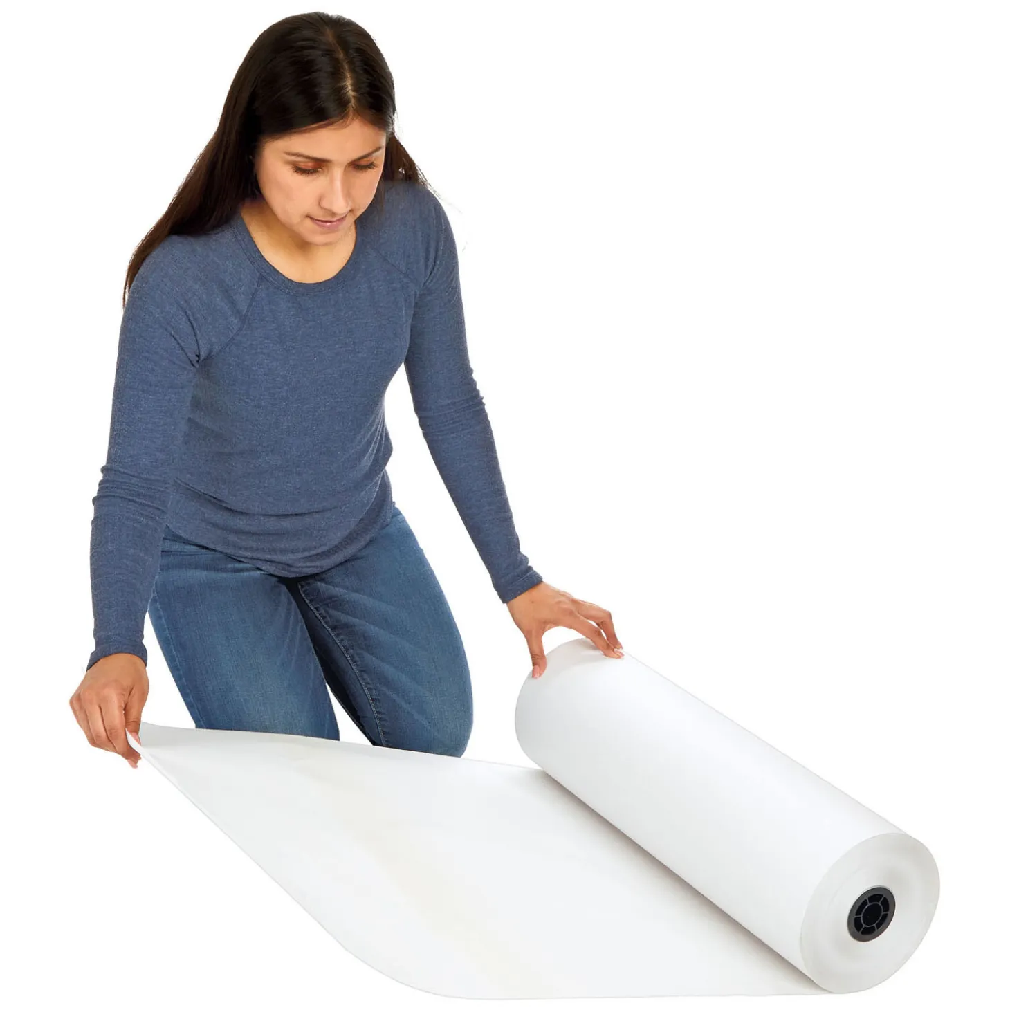 Colorations - Rol Papier Wit, 305m