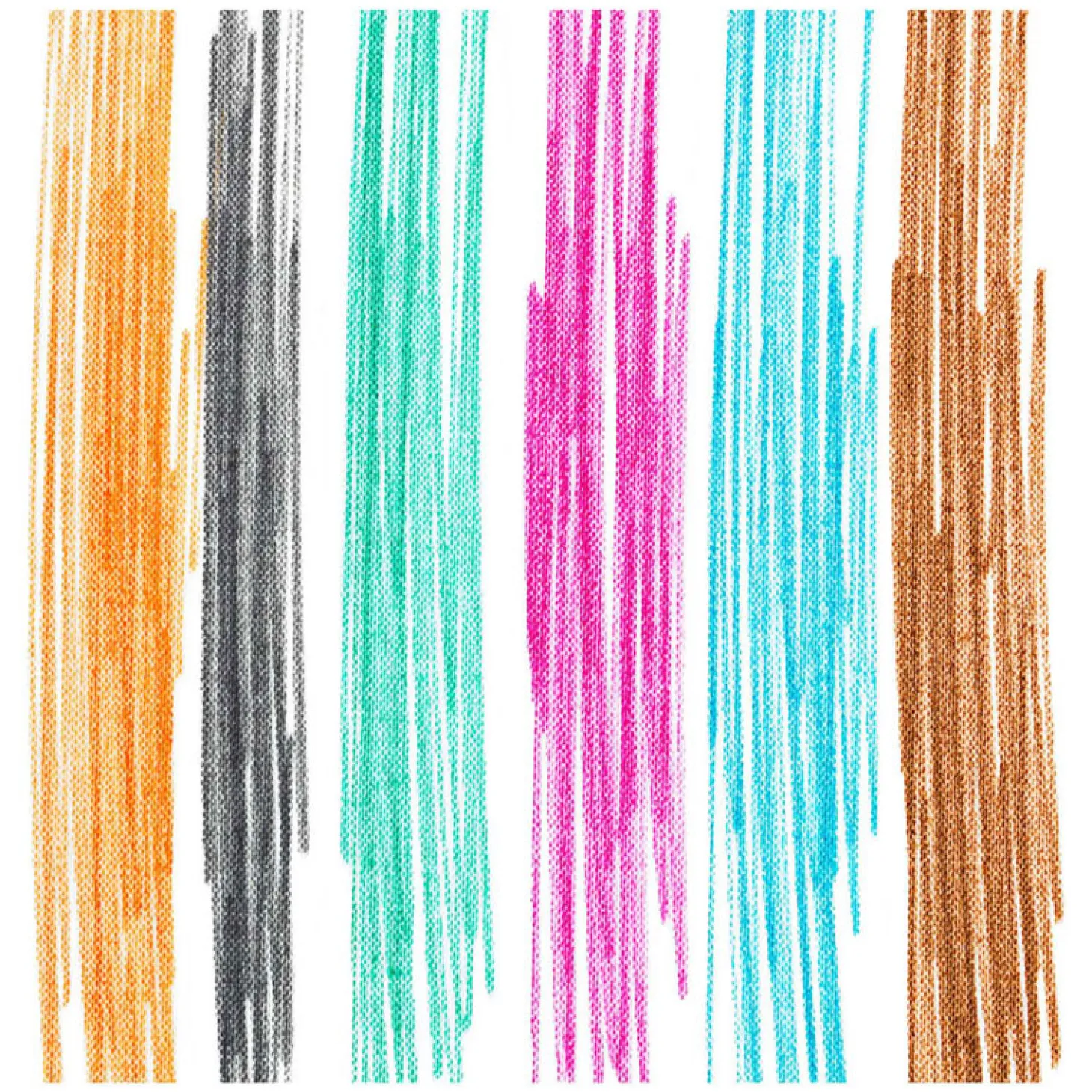 Colorations - Textielstiften Tropische Kleuren - 6 Kleuren