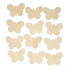 Colorations - Versier je Eigen Houten Vlinders, Set van 12