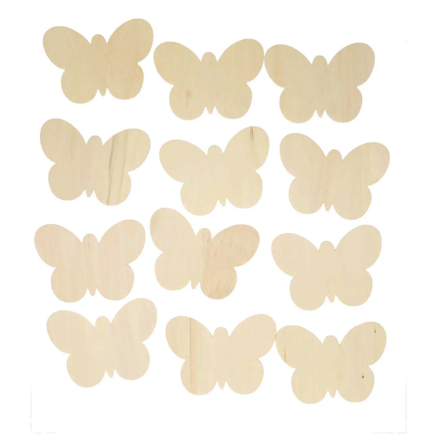 Colorations - Versier je Eigen Houten Vlinders, Set van 12