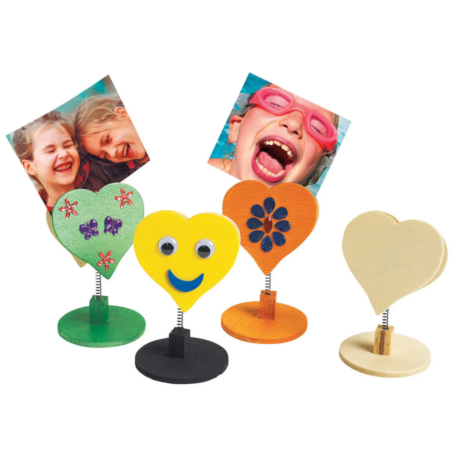 Colorations - Versier je Houten Memoclip Hart, 12st.