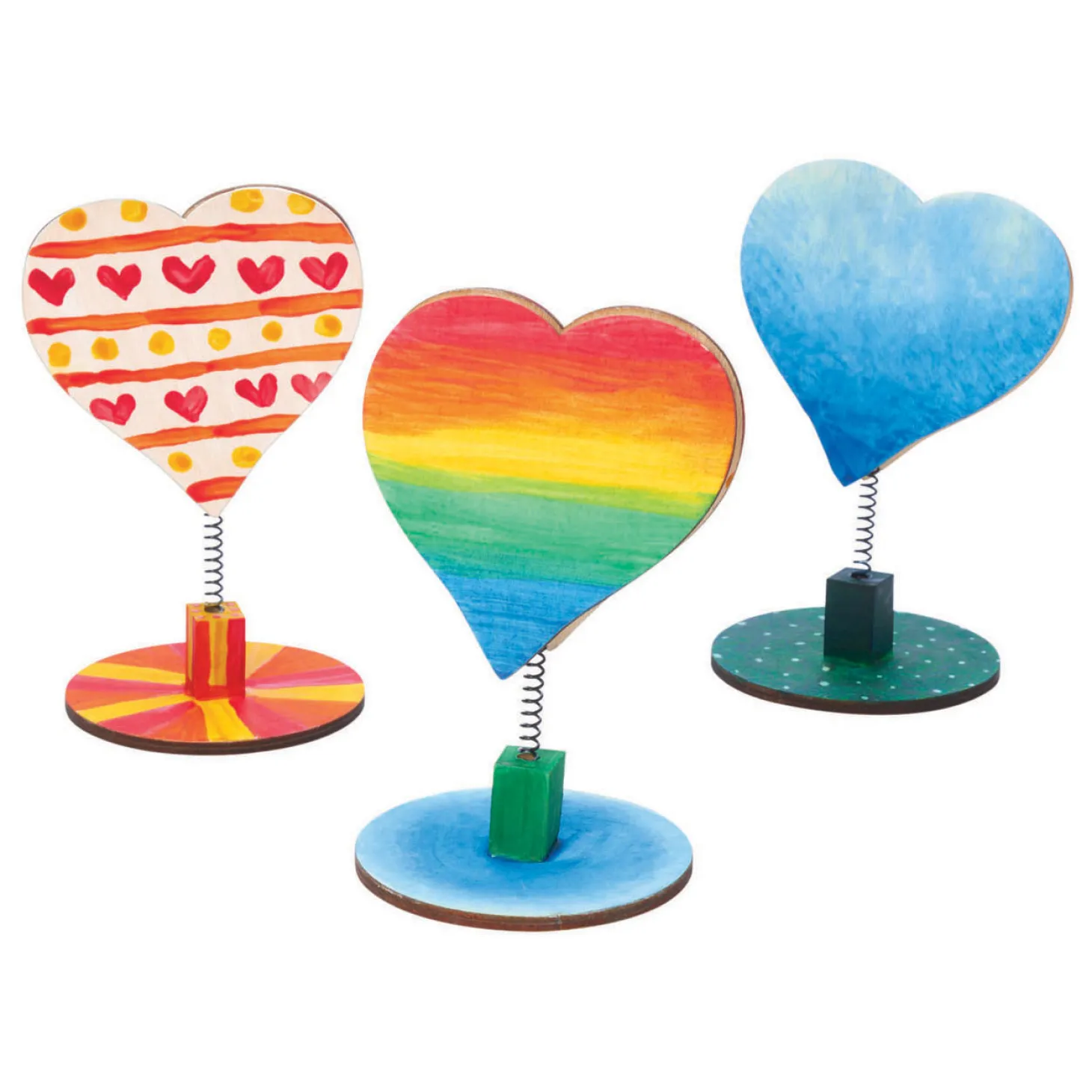 Colorations - Versier je Houten Memoclip Hart, 12st.