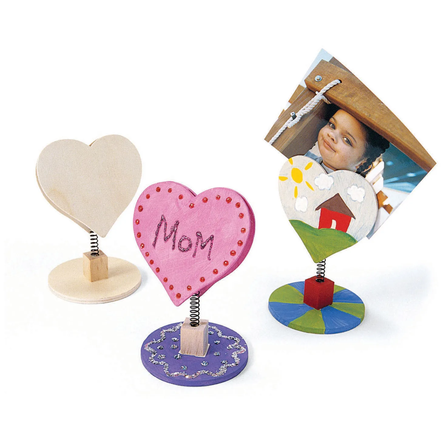 Colorations - Versier je Houten Memoclip Hart, 12st.