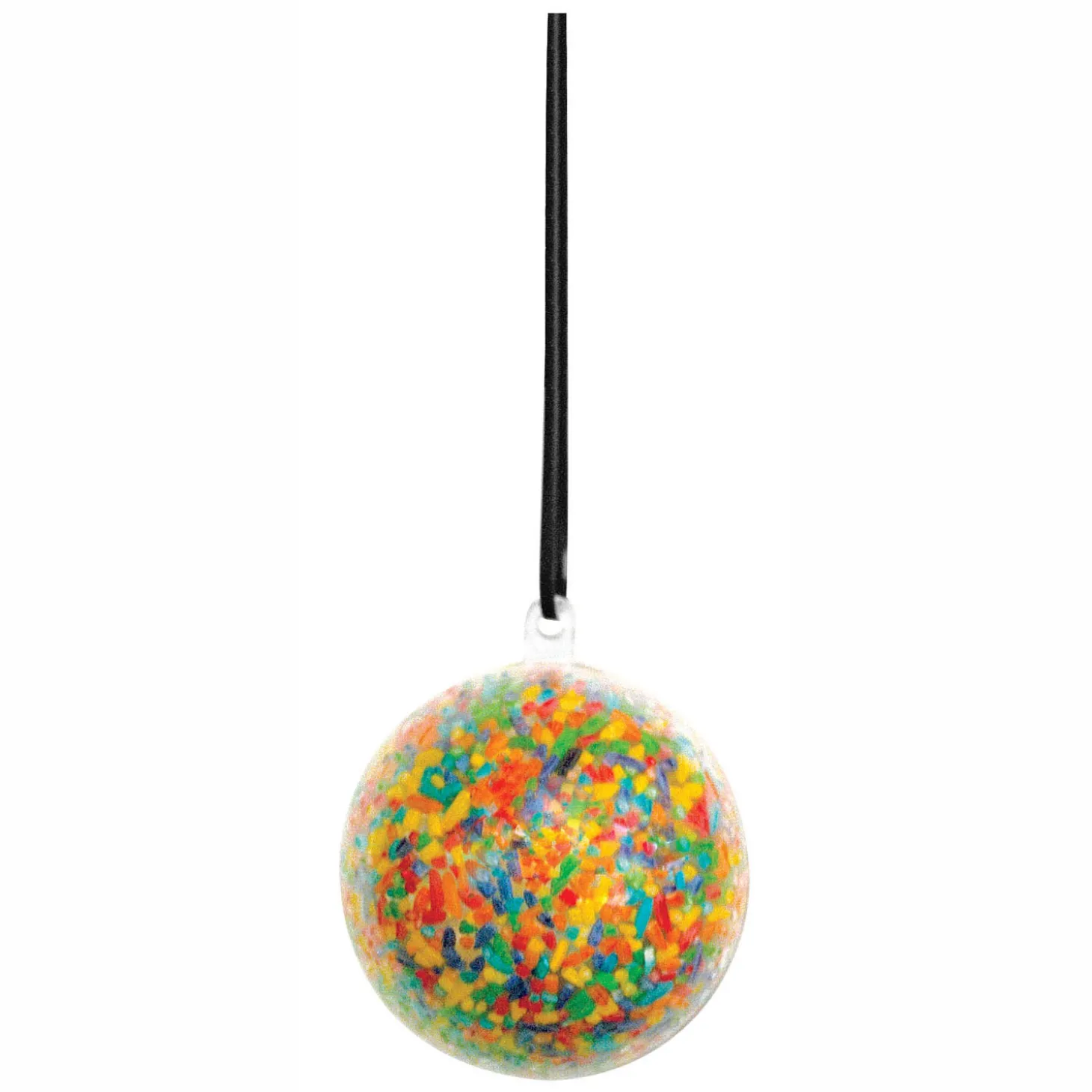 Colorations - Vulbaar Ornament Transparante Bal, Set van 12