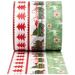 Colorations - Washi Tape Kerst 3 Rollen, 5mtr.
