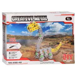 Constructieset Metaal Dino, 122 dlg.