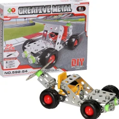 Constructieset Metaal Racewagen, 90dlg.