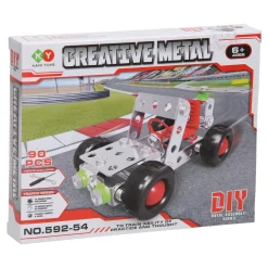 Constructieset Metaal Racewagen, 90dlg.