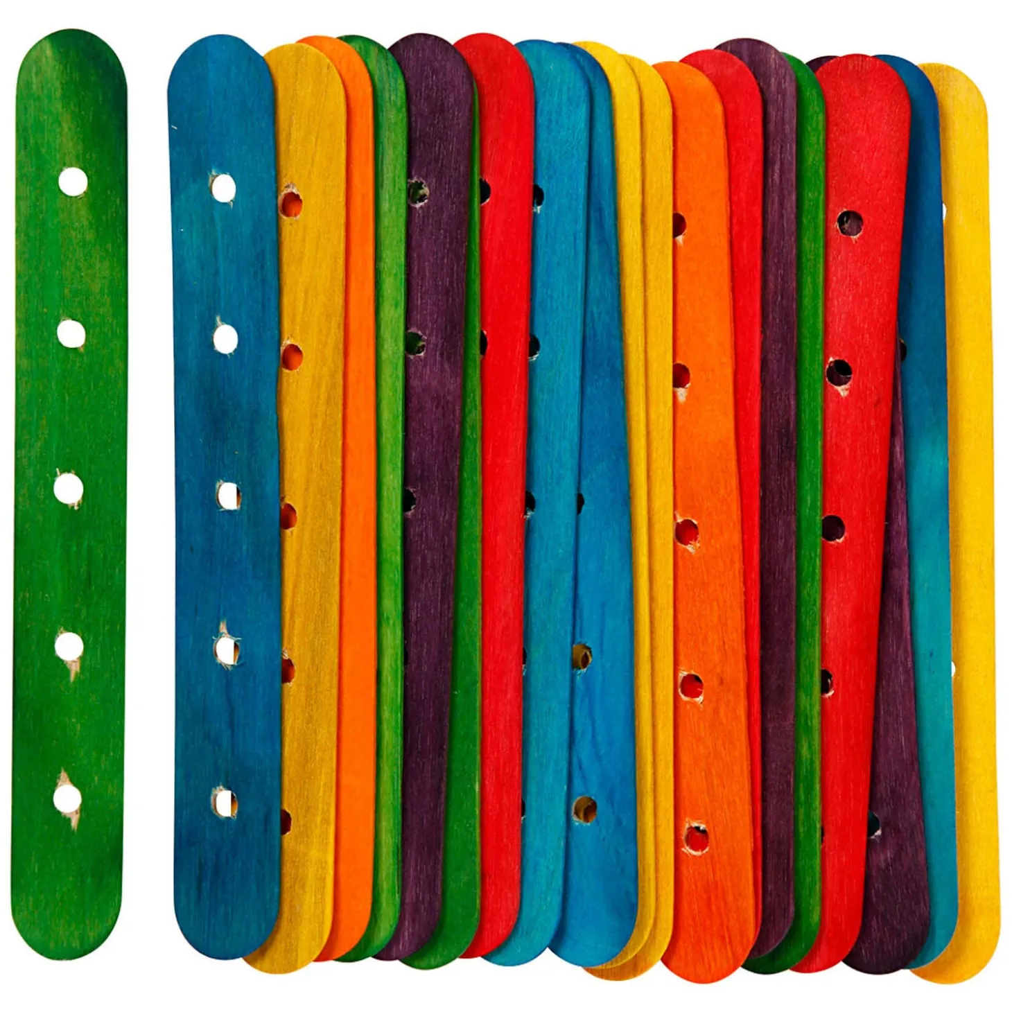 Constructiestokjes, diverse kleuren, 20st.