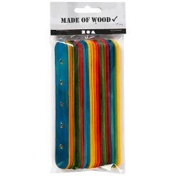 Constructiestokjes, diverse kleuren, 20st.