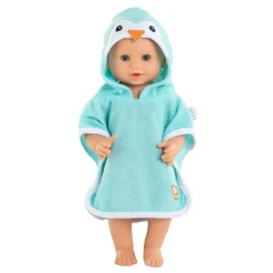 Corolle Badcape voor Babypop - Pinguin, 36cm