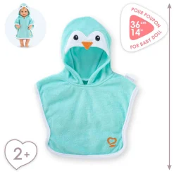 Corolle Badcape voor Babypop - Pinguin, 36cm