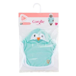 Corolle Badcape voor Babypop - Pinguin, 30cm