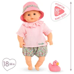Corolle Badpop Coralie met Badeend - Bloomer, 30cm
