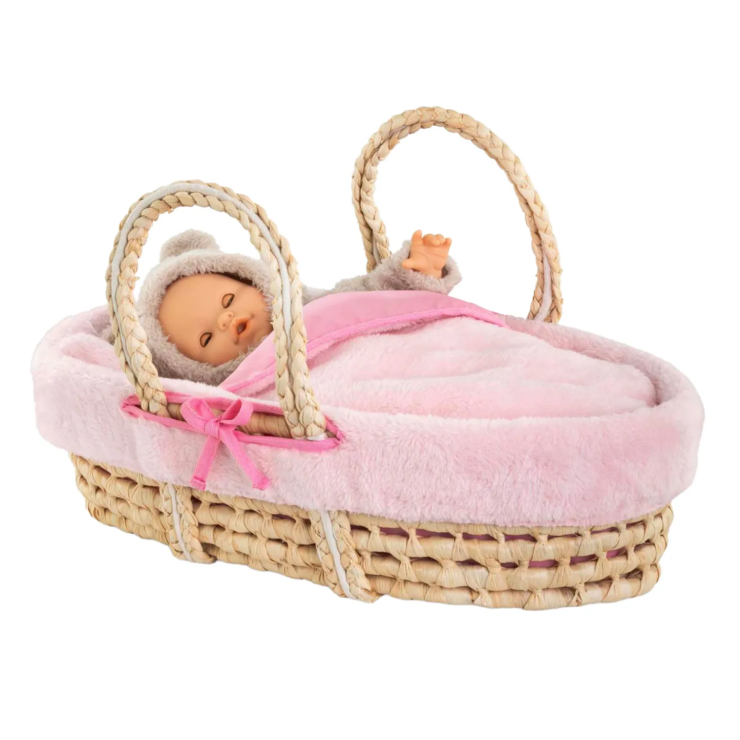 Corolle Gevlochten Mandenset Set voor Babypop - Pluche