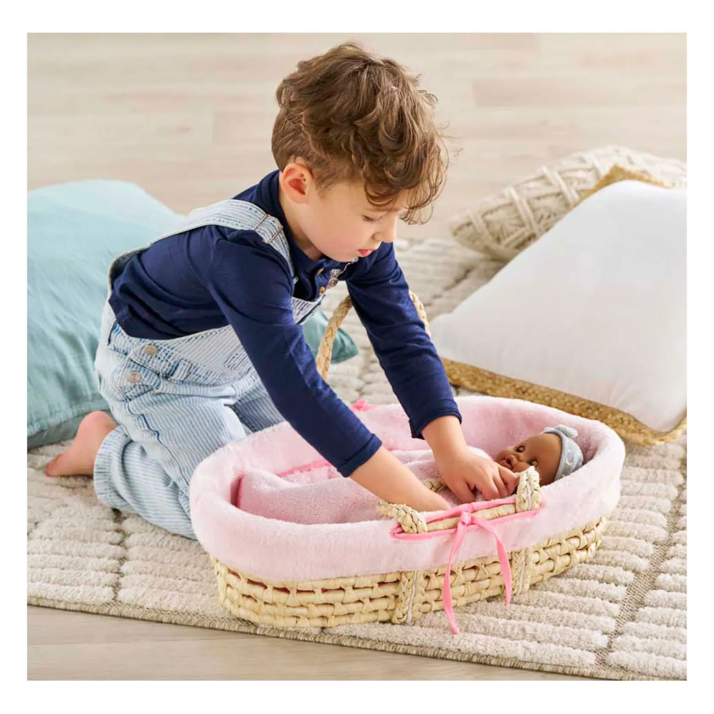 Corolle Gevlochten Mandenset Set voor Babypop - Pluche