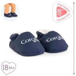 Corolle Marineblauw Slippers voor Babypop 30cm