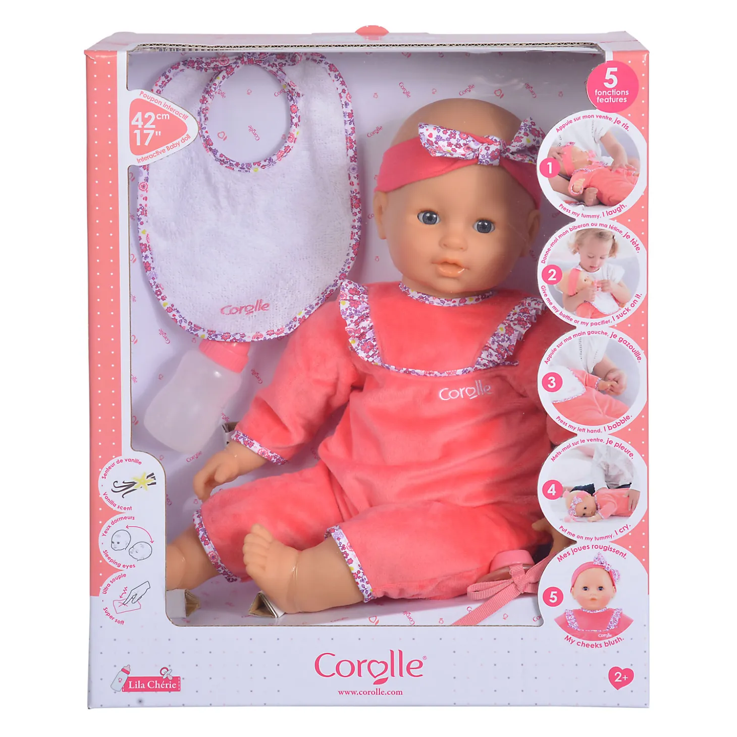 Corolle Mon Grand Poupon Babypop Lila, 42cm