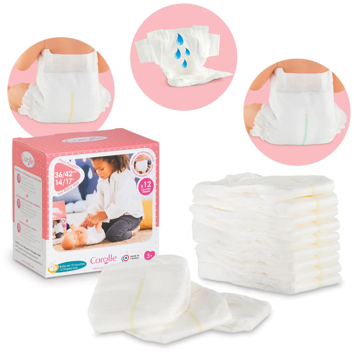 Corolle Mon Grand Poupon Luiers, 12st.