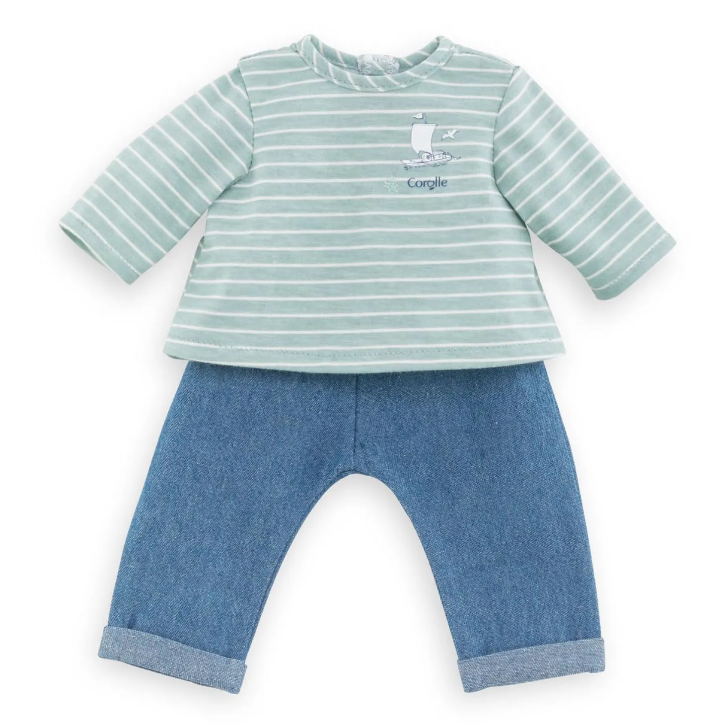 Corolle Mon Grand Poupon - Poppen Broek met Shirt, 36cm