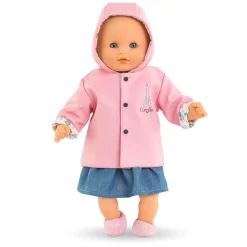 Corolle Omkeerbare Regenjas voor Babypop, 30cm