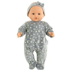 Corolle Poppen Pyjama Glitter in het Donker en Haarband, 36cm