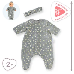 Corolle Poppen Pyjama Glitter in het Donker en Haarband, 36cm