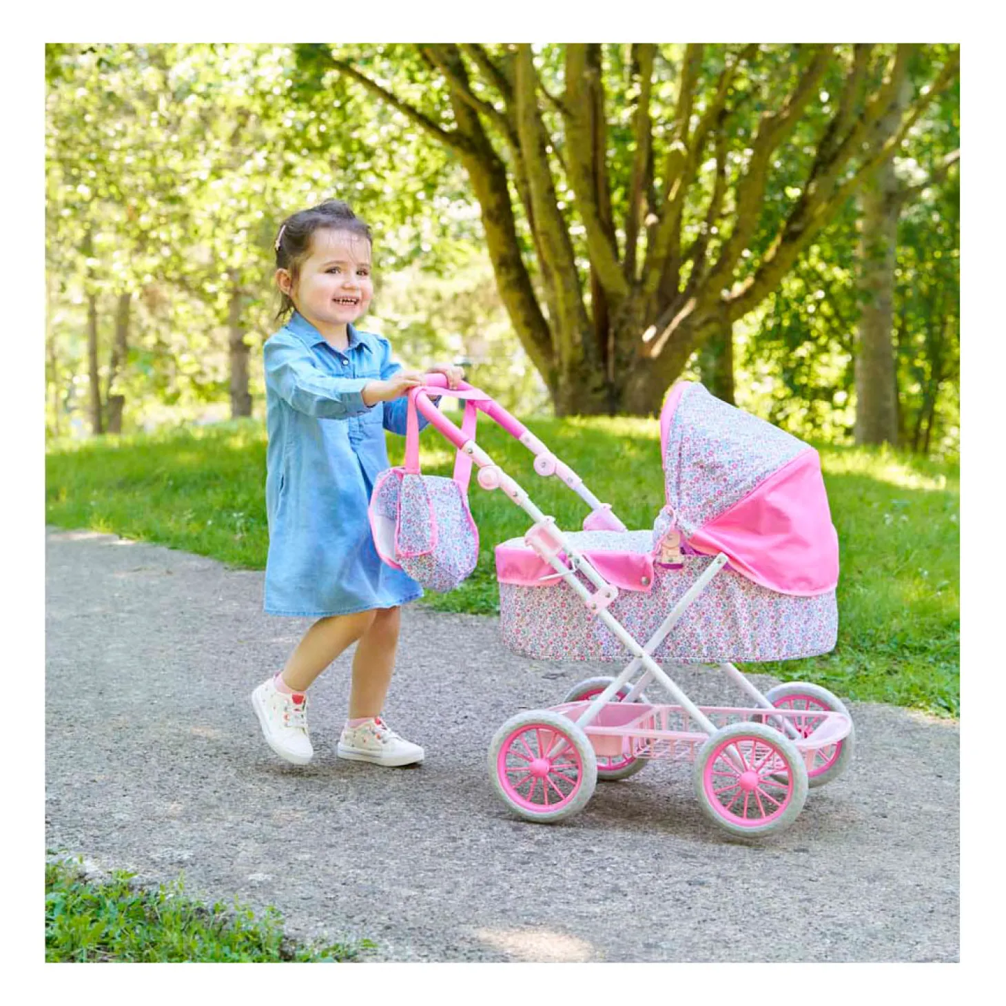 Corolle Poppenwagen Bloemen voor Babypop van 36-42cm