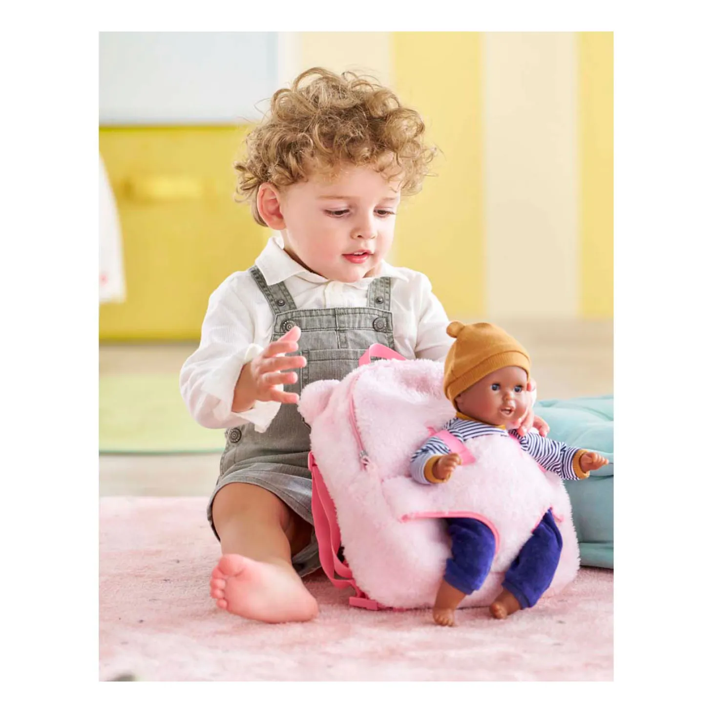 Corolle Roze Pluche Poppen Draagrugzak, 30cm