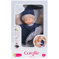 Corolle Tidoudou - Marineblauw Knuffeldoek, 17cm