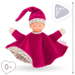 Corolle Tidoudou - Roze Grenadine Knuffeldoek, 17cm