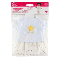 Corolle Topje en Rok Set voor Poppen van 36cm - Ivoor/Goud