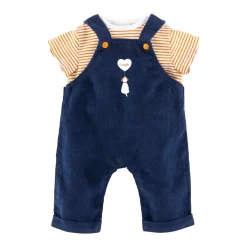 Corolle T-Shirt en Marineblauw Overall, 36cm