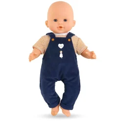 Corolle T-Shirt en Marineblauw Overall, 36cm