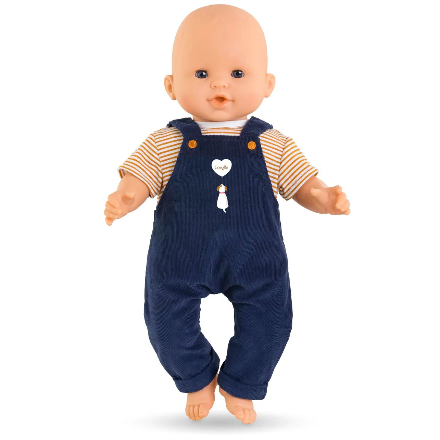 Corolle T-Shirt en Marineblauw Overall, 36cm