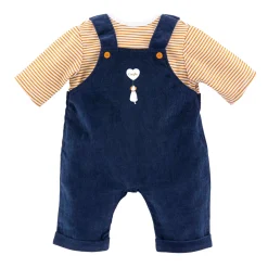 Corolle T-Shirt en Marineblauw Overall voor Babypop, 42cm
