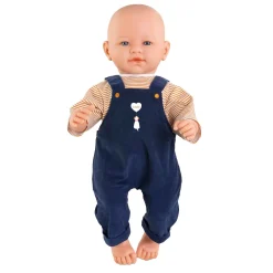Corolle T-Shirt en Marineblauw Overall voor Babypop, 42cm