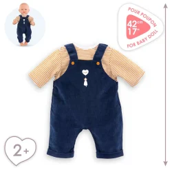Corolle T-Shirt en Marineblauw Overall voor Babypop, 42cm