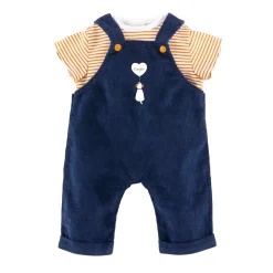 Corolle T-Shirt en Marineblauw Overall, 30cm